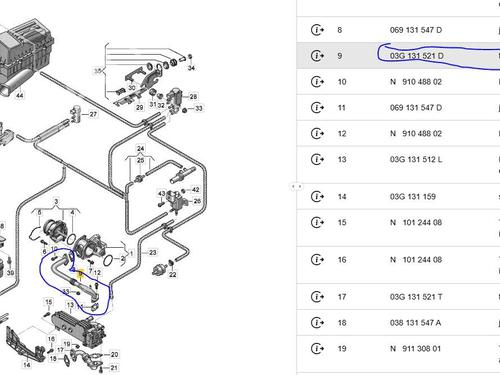 Pipe VW PASSAT B6 Variant (3C5) 2.0 TDI 16V | BP32523013M125