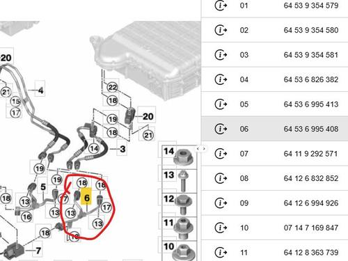 AC pipe BMW X5 (G05, F95) xDrive 45 e Plug-in Hybrid | BP33045793M126 - Image 5
