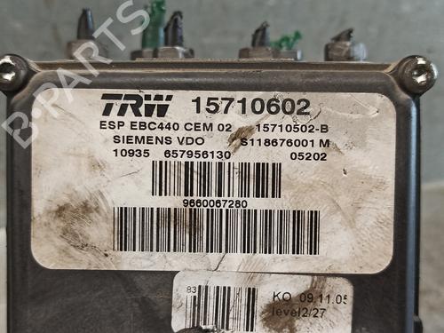 ABS pump PEUGEOT 407 (6D_) 2.0 16V (6DRFJC, 6DRFJF) | BP14981418M43 