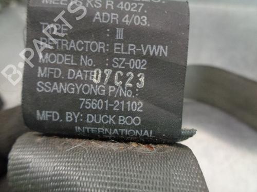 Rear left seatbelt SSANGYONG RODIUS I 2.7 Xdi | BP10290628I29 
