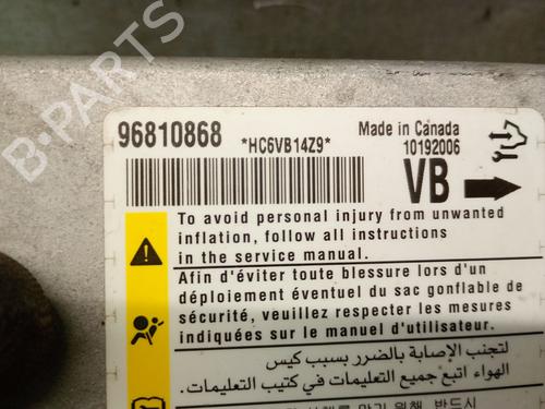 Kollisjonspute styreenhet CHEVROLET CAPTIVA (C100, C140) 2.0 D 4WD | BP24538948M53 
