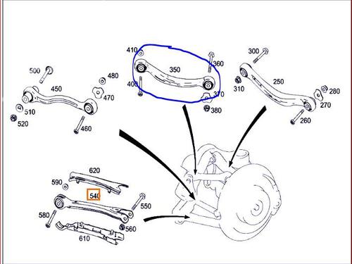 Right rear suspension arm MERCEDES-BENZ GLK-CLASS (X204) 320 CDI 4-matic (204.983) | BP17039126M15 