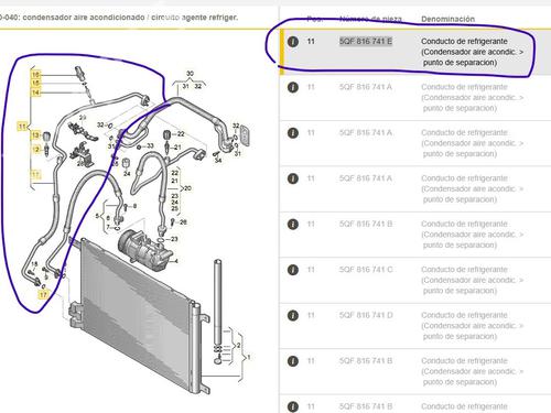 Tuyau de climatisation VW TIGUAN (AD1, AX1) 1.5 TSI | BP30053022M126 