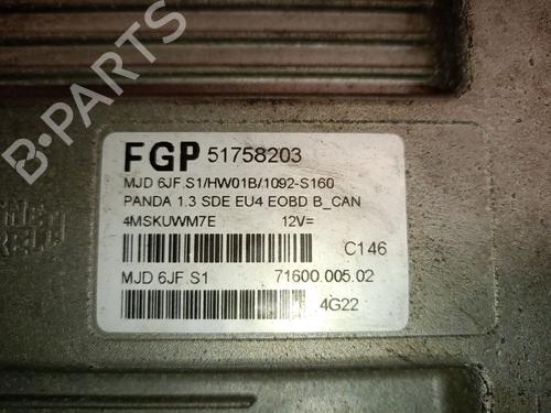 Engine control unit (ECU) FIAT PANDA (169_) 1.3 D Multijet (169.AXC1A) | BP40072149M57 - Image 4