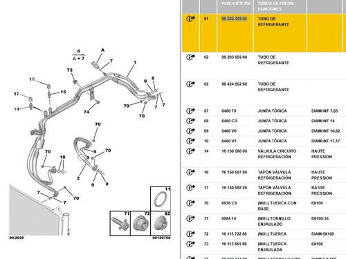AC pipe PEUGEOT 2008 II (UD_, US_, UY_, UJ_, UR_, UC_) 1.2 PureTech 100 (USHNK) | BP29606883M126