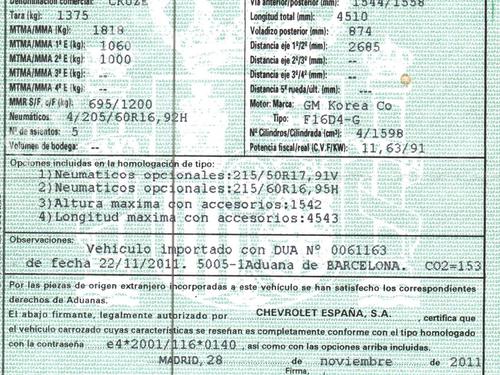 Warning switch CHEVROLET CRUZE Hatchback (J305) 1.6 | BP16692003I22 - Image 6