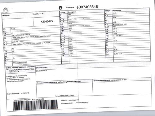 Right rear door CITROËN GRAND C4 SPACETOURER (3A_, 3E_) 1.2 PureTech 130 | BP30793633C5