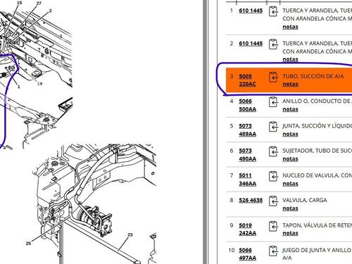 Tuyau de climatisation CHRYSLER VOYAGER IV (RG, RS) 2.5 CRD | BP30053120M126