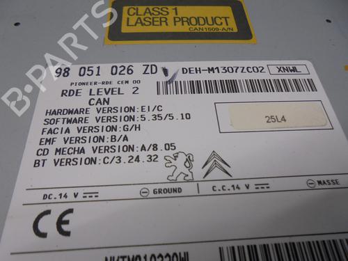 Radio PEUGEOT 208 I (CA_, CC_)  | BP16343910E6 