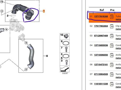 Rør MINI MINI COUNTRYMAN (F60) Cooper | BP28421022M125