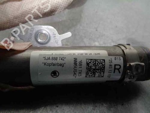 Right curtain airbag SKODA RAPID (NH3, NK3, NK6) 1.6 TDI | BP4936781C12 