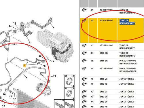 AC pipe CITROËN JUMPER II Van 2.2 HDi 130 | BP29146780M126 