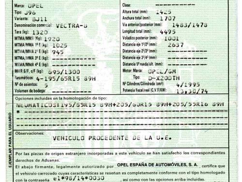Other OPEL VECTRA B (J96) 2.0 DTI 16V (F19) | BP20258024O1 
