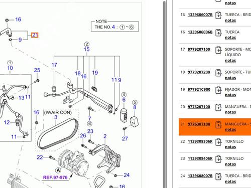 AC pipe KIA PICANTO I (SA) 1.1 | BP29862853M126