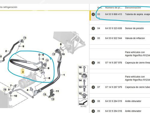 AC pipe BMW X3 (G01, F97, G08) xDrive 20 d Mild-Hybrid | BP28143388M126 