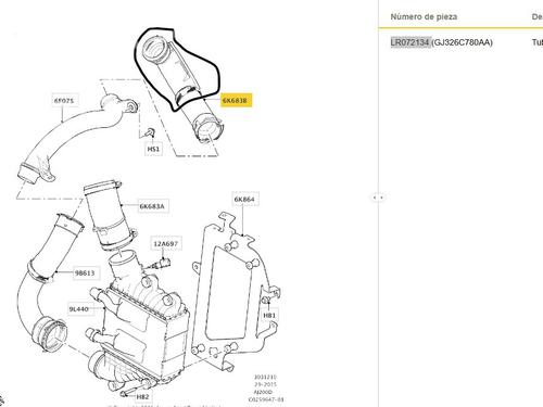 Pipe LAND ROVER RANGE ROVER EVOQUE (L538) 2.0 D 4x4 | BP33548787M125 - Image 6