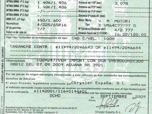 Tailgate CHRYSLER GRAND VOYAGER V (RT) 2.8 CRD | BP30520287C6