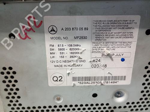 Radio MERCEDES-BENZ C-CLASS (W203) C 180 Kompressor (203.046) | BP26170278E6 