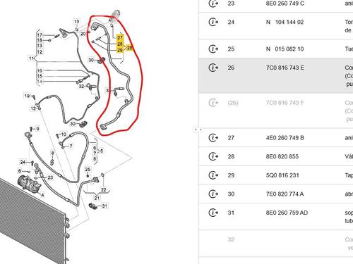 AC pipe VW CRAFTER Van (SY_, SX_) 2.0 TDI FWD (SYB, SYC, SYD) | BP33322023M126 - Image 2