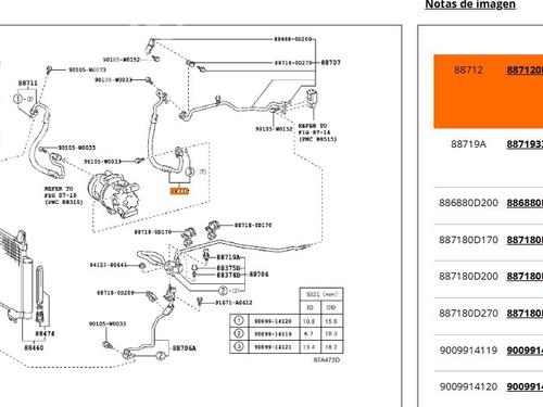 AC pipe TOYOTA YARIS (_P9_) 1.4 D-4D (NLP90_, NLP90R) | BP28056920M126 