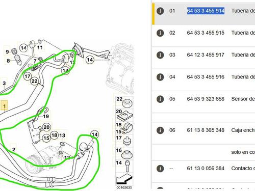 AC pipe BMW X3 (E83) 2.0 sd | BP29505992M126 