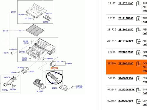Pipe HYUNDAI IONIQ (AE) 1.6 GDI Hybrid | BP30571137M125