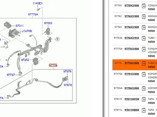 AC-rør KIA EV6 (CV) 77 | BP30179167M126 