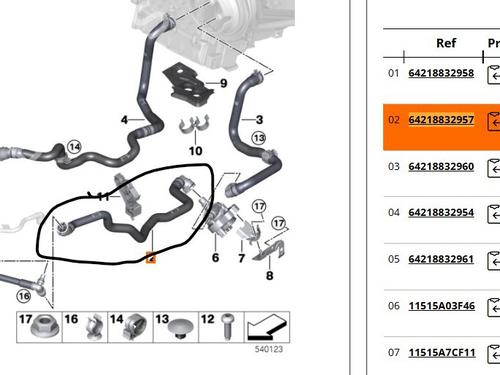 Pipe BMW X2 (F39) sDrive 18 d | BP32314235M125