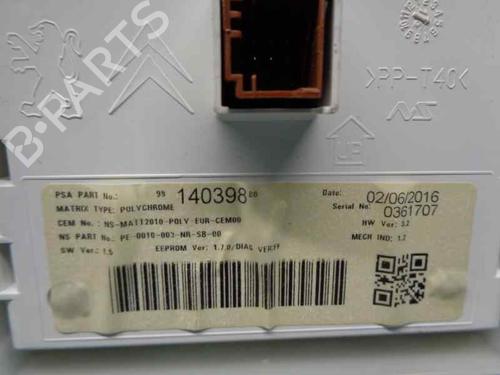 Instrument cluster PEUGEOT 208 I (CA_, CC_) 1.6 BlueHDi 100 | BP6128850C47 