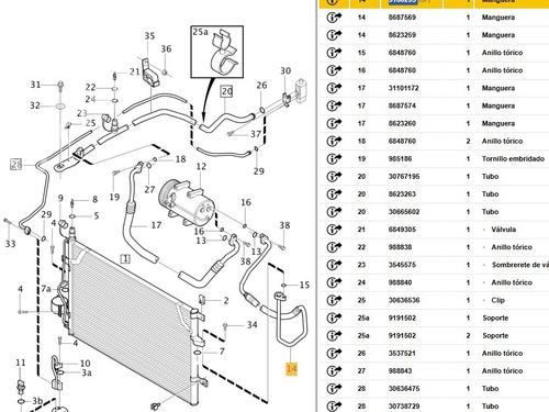AC pipe VOLVO S60 I (384) 2.5 T AWD | BP28015846M126 