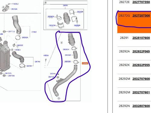 Pipe HYUNDAI BAYON (BC3) 1.0 T-GDI 48V-Hybrid | BP28590841M125 - Image 5