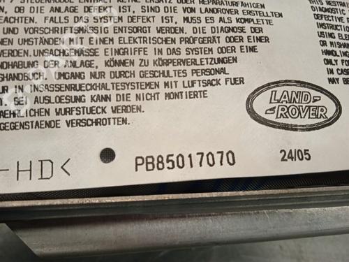 Passasjer kollisjonspute LAND ROVER DISCOVERY III (L319) 2.7 TD 4x4 | BP12205643C10 