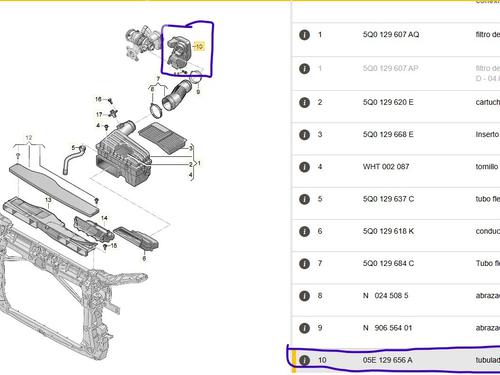 Pipe SEAT LEON (5F1) 1.5 TGi | BP28688951M125