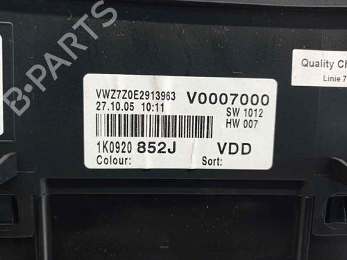 Instrument cluster VW GOLF V (1K1) 1.9 TDI | BP8953208C47 