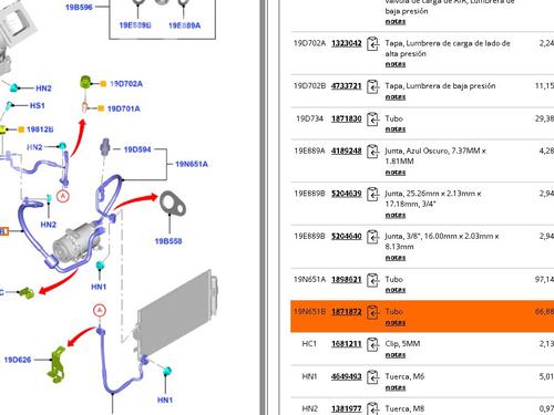 AC pipe FORD FOCUS III Turnier 1.0 EcoBoost | BP25496289M126 