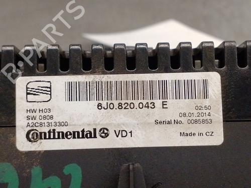 Climate control SEAT IBIZA IV ST (6J8, 6P8) 1.6 TDI | BP32338437I5 