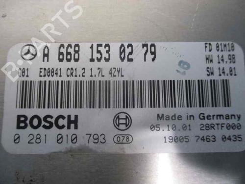 Engine control unit (ECU) MERCEDES-BENZ A-CLASS (W168) A 170 CDI (168.009, 168.109) | BP2065820M57 