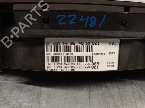 Instrument cluster MERCEDES-BENZ R-CLASS (W251, V251) R 320 CDI 4-matic (251.125) | BP25271875C47 