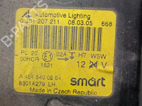 Left headlight SMART FORFOUR (454) 1.5 CDI (454.001) | BP34289311C28  - Image 5