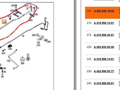 AC pipe SMART FORFOUR Hatchback (453) electric drive (453.091) | BP29457179M126