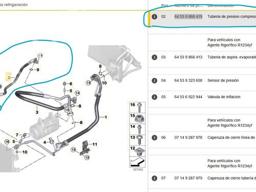 AC pipe BMW X3 (G01, F97, G08) xDrive 20 d Mild-Hybrid | BP28143386M126 