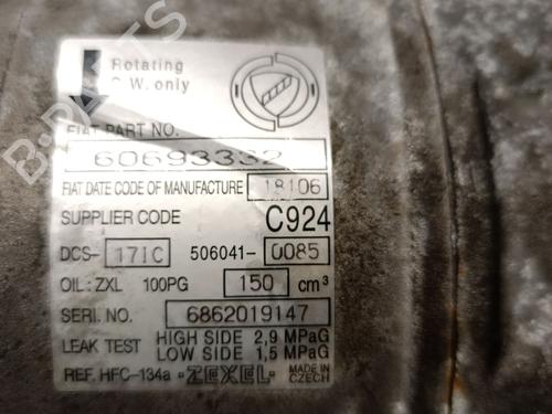 AC compressor ALFA ROMEO BRERA (939_) 2.4 JTDM 20V (939DXD1B, 939DXD12) | BP33547478M34  - Image 5