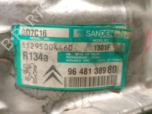 AC-Kompressor PEUGEOT 407 (6D_) 2.0 HDi 135 (6DRHRH, 6DRHRE, 6DRHRG, 6DRHRJ) | BP30656364M34