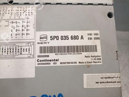 Radio SEAT LEON (1P1) 2.0 TDI | BP26502838E6 