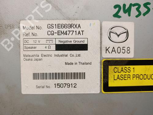 Radio MAZDA 6 Estate (GH) 2.0 MZR-CD (GH14) | BP31585485E6 