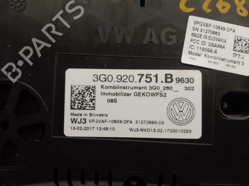 Instrument cluster VW PASSAT B8 (3G2, CB2) 2.0 TDI | BP25921420C47 