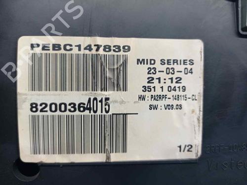 Instrument cluster RENAULT MEGANE II Saloon (LM0/1_)  | BP9222136C47 