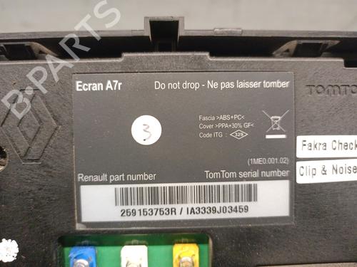 Display monitor RENAULT LAGUNA III (BT0/1) 1.5 dCi (BT00, BT0A, BT0T, BT1J) | BP29078372C48 
