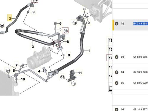 AC pipe BMW X3 (G01, F97, G08) xDrive 20 d Mild-Hybrid | BP30058393M126