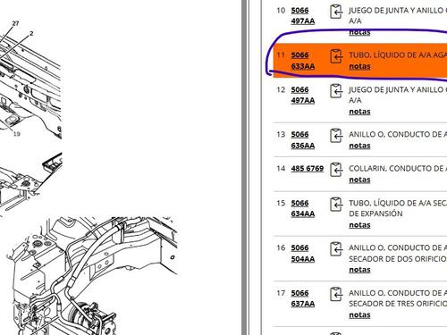 Tuyau de climatisation CHRYSLER VOYAGER IV (RG, RS) 2.5 CRD | BP30053116M126